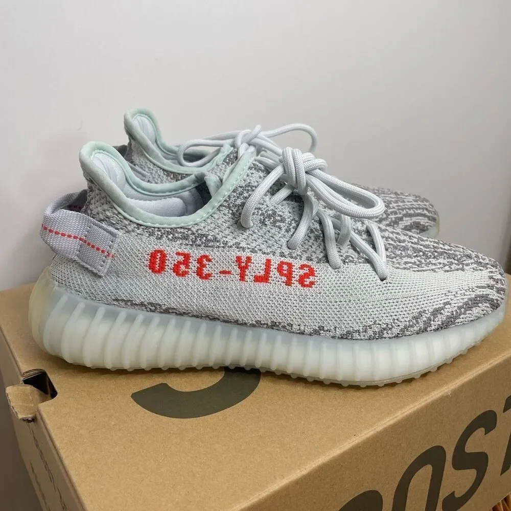 NEW Adidas Yeezy Boost 350 V2 Blue Tint Mens Size 6 / 7.5 Womens GW3773 NWT Box
